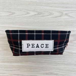 Gray Oak Studio Happy Holiday Black Plaid Handle Fabric Basic
